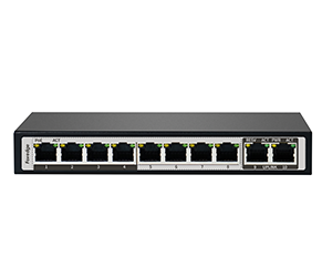 Switch PoE Foredge AI1010 | Switch AI PoE 8 Cổng 100Mbps + 2 Uplink Chip Realtek