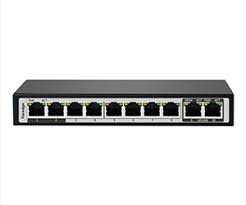 Switch PoE Foredge AI1010GBT | 8 Cổng Gigabit PoE BT + 2 Gigabit Uplink