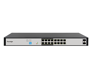Switch PoE Foredge AI1016G | 16 Cổng Gigabit PoE + 2 SFP AI Switch Chip Realtek