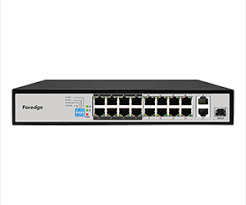 Switch PoE Foredge AI6016 | 16 Cổng PoE 100Mbps + 2 Gigabit Uplink + 1 SFP