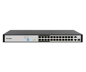 Switch PoE Foredge AI6024 | 24 Cổng PoE 100Mbps + 2 Gigabit Uplink + 1 SFP