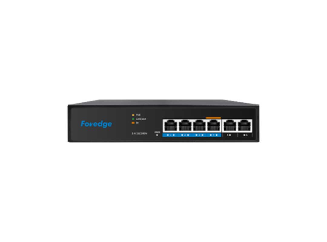 Switch PoE Foredge AI806M 100M 4+2