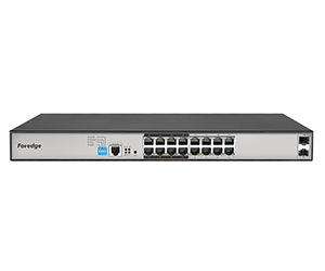 Switch PoE Foredge PS3016GS | 16 Cổng Gigabit PoE + 2 SFP Quản Lý Layer 2 Cloud Apollo