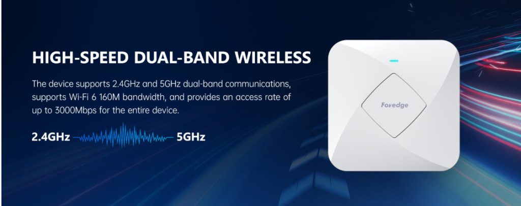 Wireless Foredge W618HAP WiFi 6 AX3000 – Access Point 2.5G Hiệu Suất Cao Cho Doanh Nghiệp